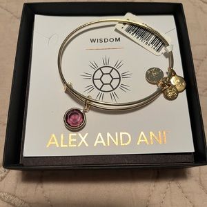 Alex and Ani February Birthstone Charm Bangle, Amethyst